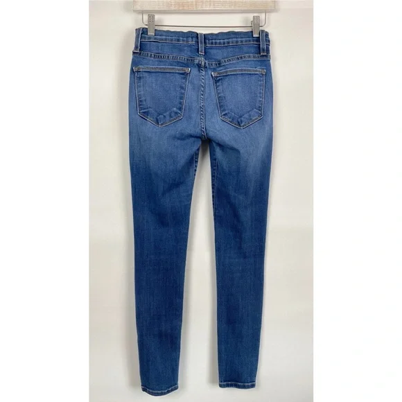 Judy Blue Basic Clean Stretch Denim Skinny Jeans, Dark Wash - Size 28 - Picture 4 of 9